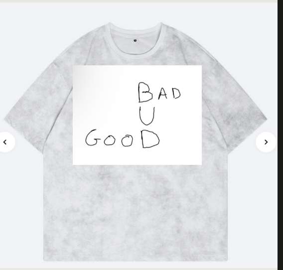 BAD U GOOD/ GOOD U BAD white